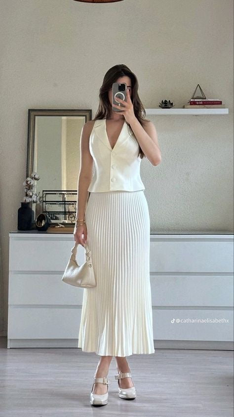 Pleated Skirt Set