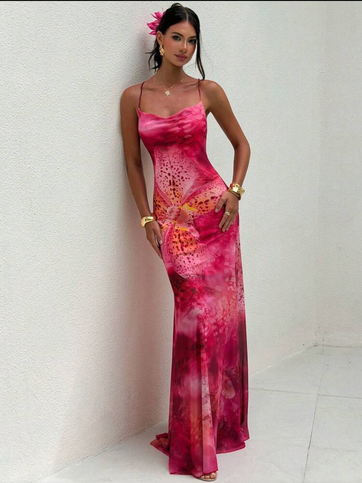 Printed Sleeveless Dress