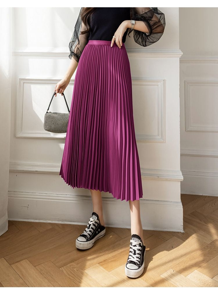 Pleated Skirt Mid Length