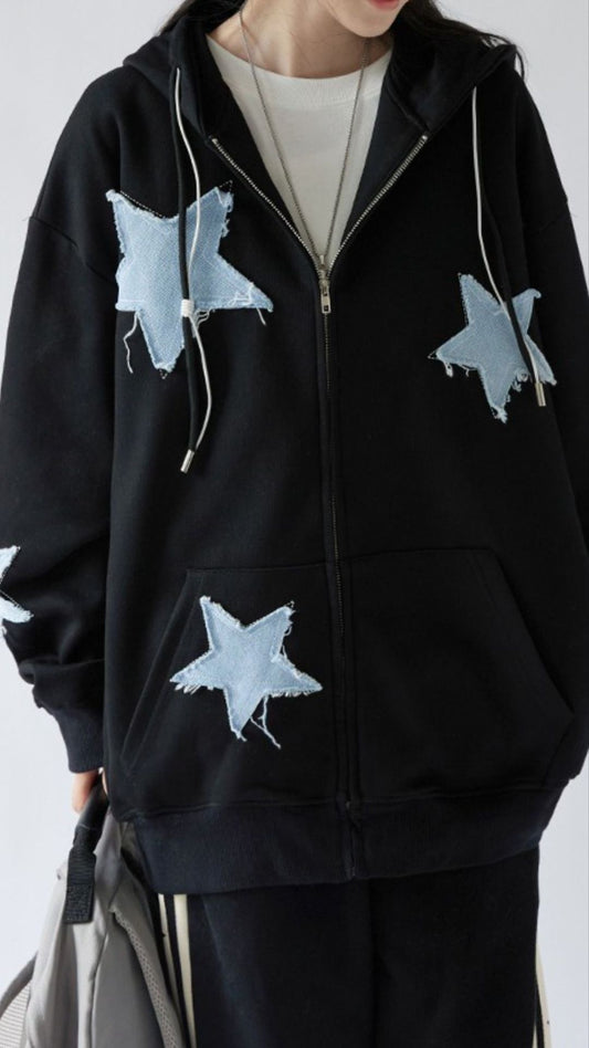 Uni sex star hoodie