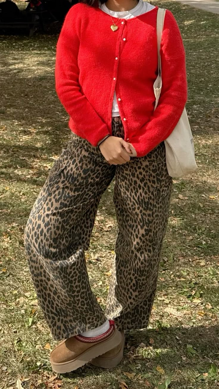 Leopard Print Jeans
