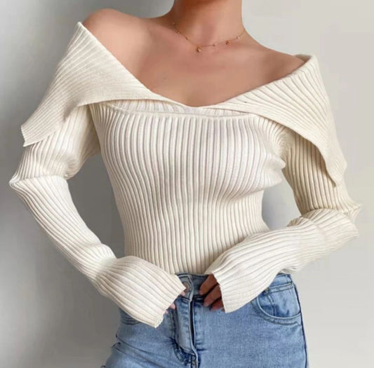 Retro V Neck Sweater