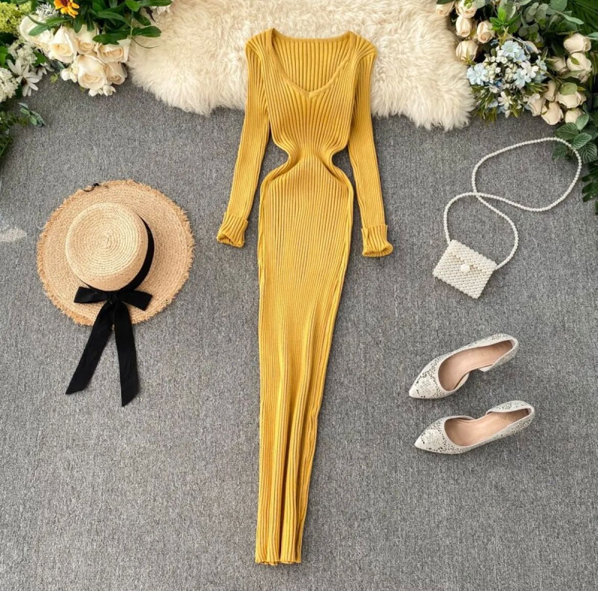 Knitted Long Dress