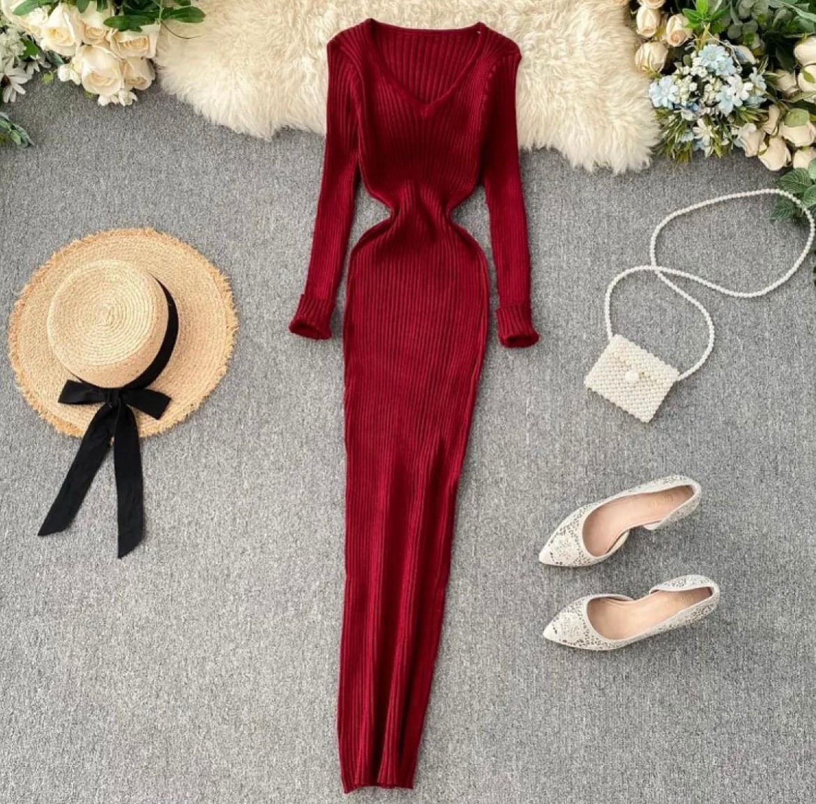 Knitted Long Dress