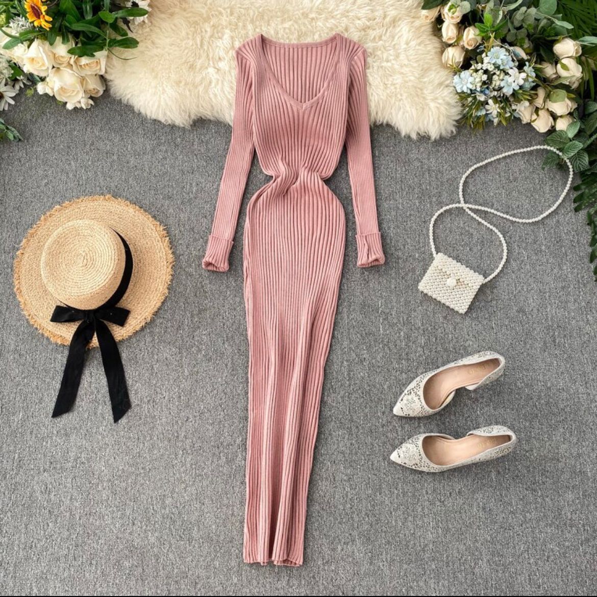 Knitted Long Dress