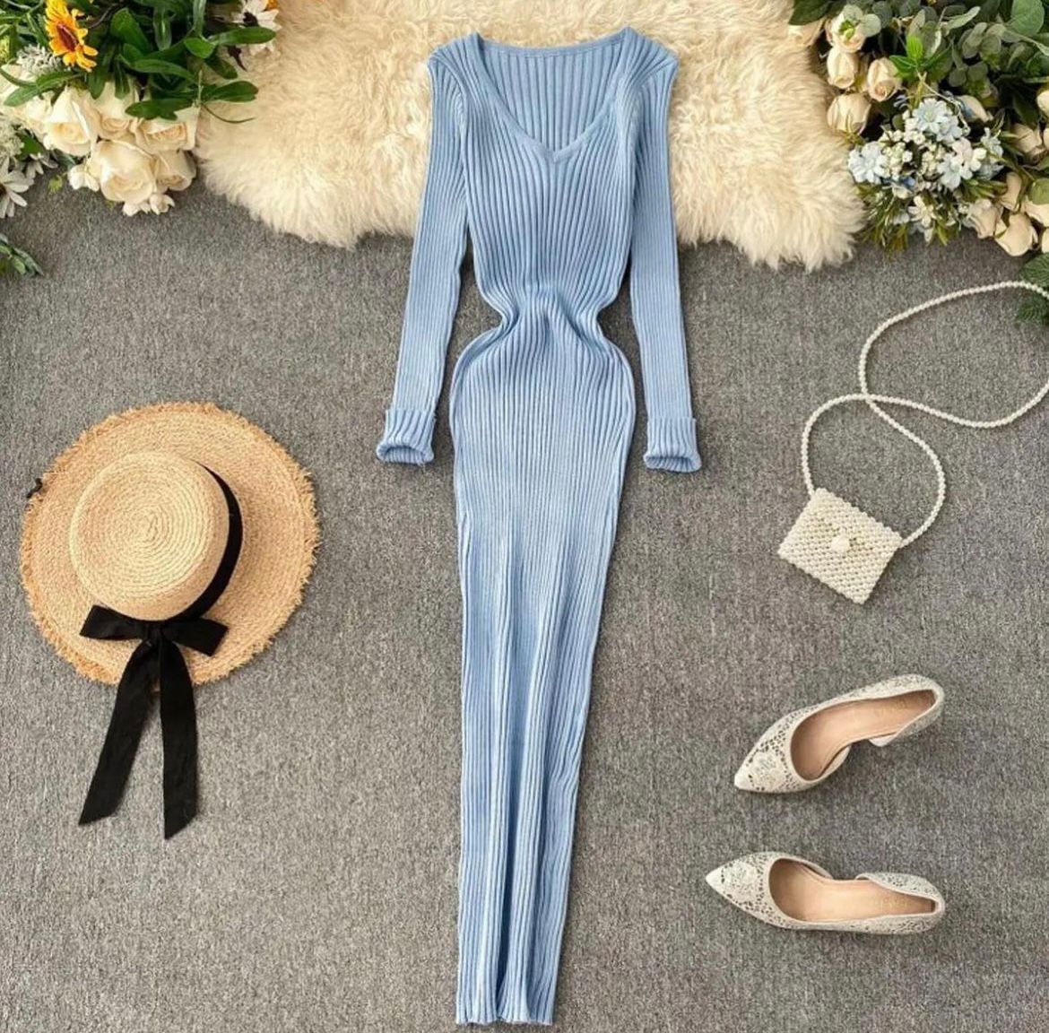 Knitted Long Dress