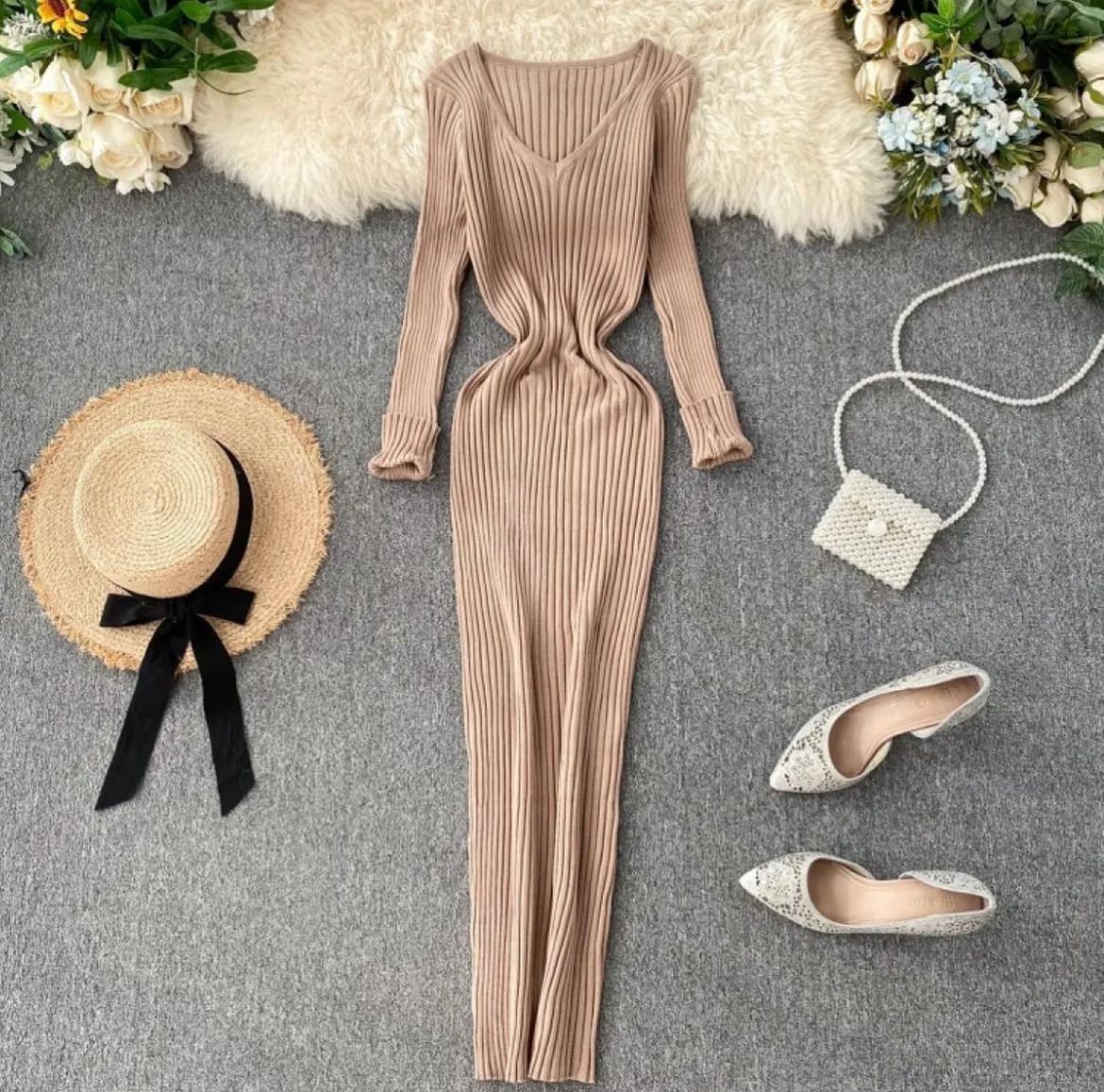 Knitted Long Dress