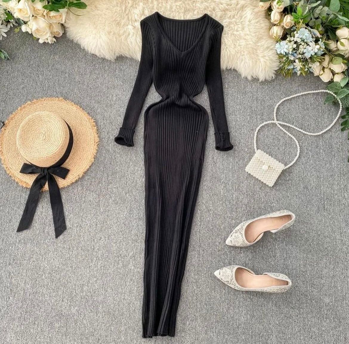 Knitted Long Dress