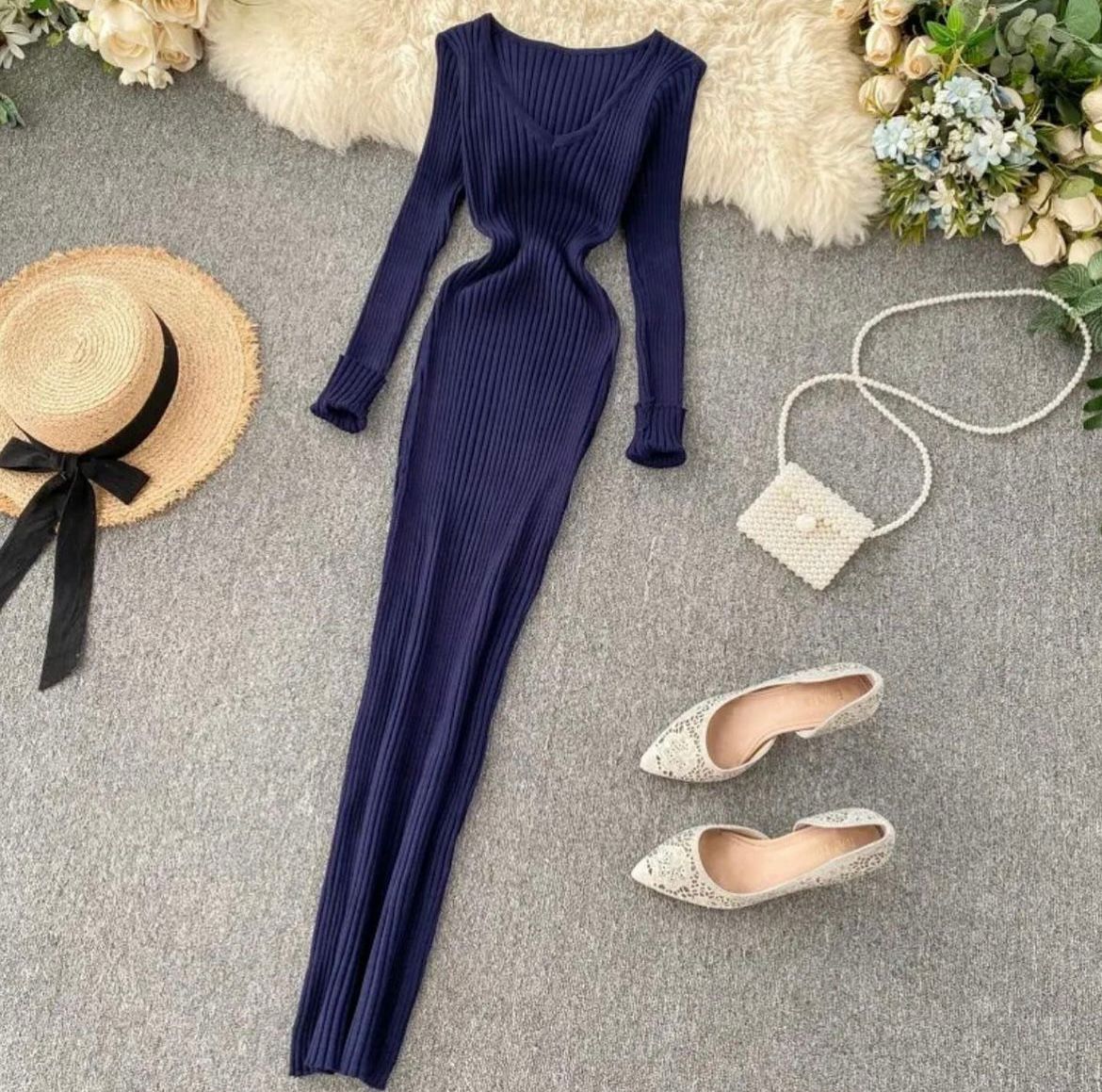 Knitted Long Dress
