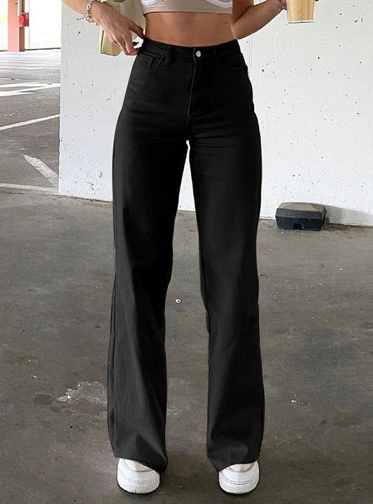 Wide Leg Jeans Black